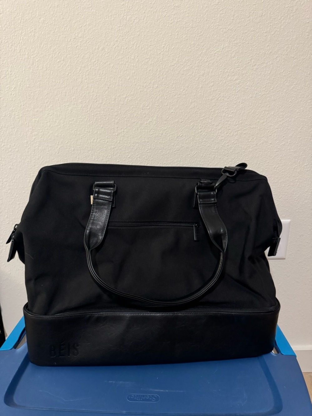 BEIS Black Weekend Duffel with Dual Handles